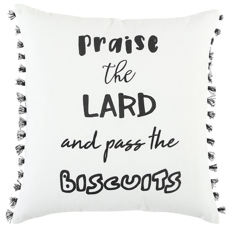  Coussin décoratif en coton noir et blanc