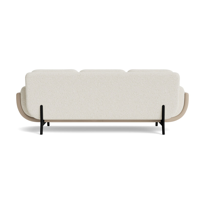Regatta 90 Sofa, Berber - Cream/Greenwich Leather - Taupe, Black