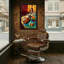 Nature morte abstraite avec vin et fruits-196517409