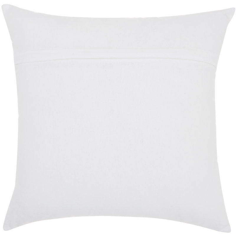 Appliqued Cotton Throw Pillow