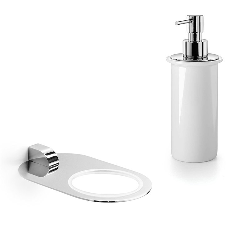 Muci Bathroom Accessory Set, Ceramic White