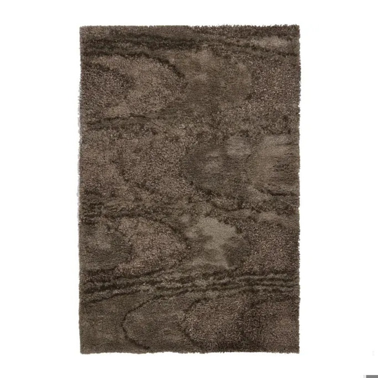 Areva Shag Brown Area Rug