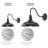 Outdoor Gooseneck Lights for Farmhouse, Matte Black Exterior Barn Light with Wall Mount for Porch-1674608493-1674608491