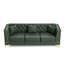 Canapé Chesterfield modulaire avec capitonnage capitonné et repose-pieds triple-457693333