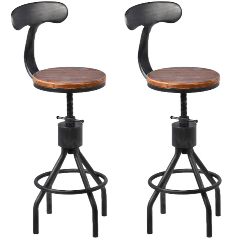 Tabouret de bar Rustic, 2, Argent