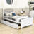 Twin Size 2 Drawers Platform Bed with Headboard-1942037570
