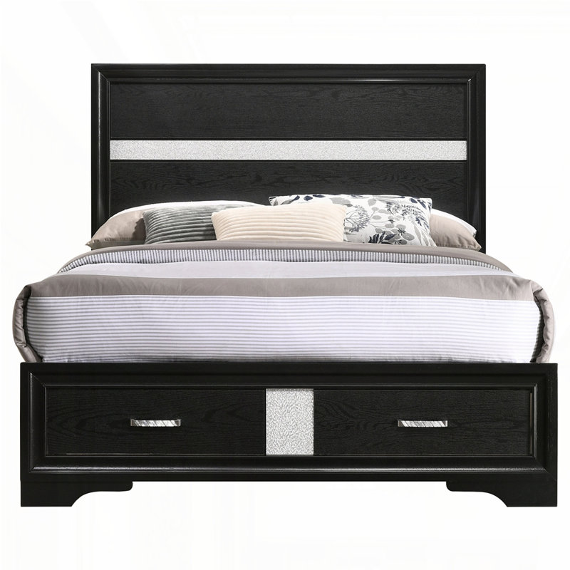 Storage Bed, Full, Black
