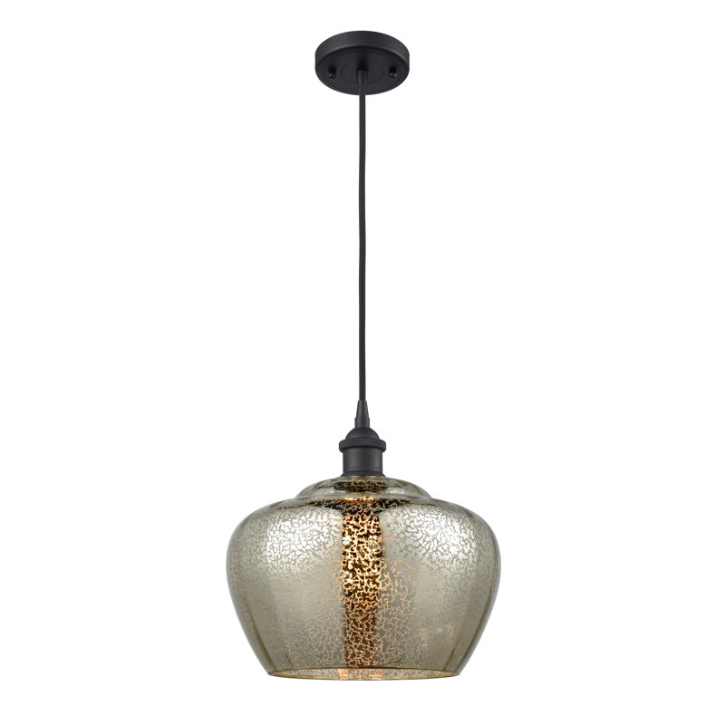 Caelo 1 - Light Single Pendant, Matte Black, Mercury, LED