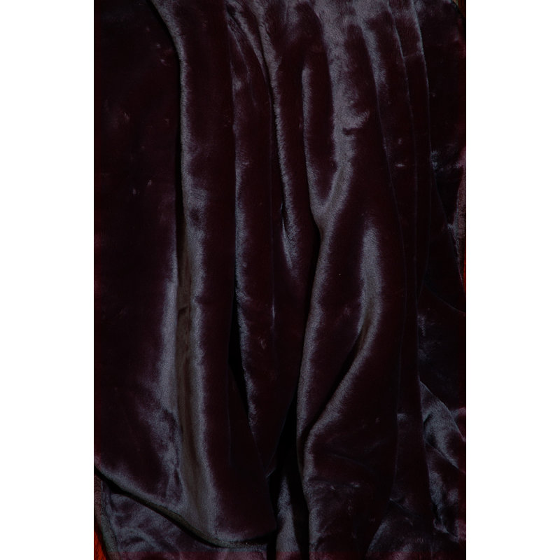  Jeté velouté, Noir