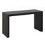 Console de 59,2 po au design rayé unique, table d'entrée étroite en panneau de fibres à densité moyenne et table en placage de paulownia-150623863