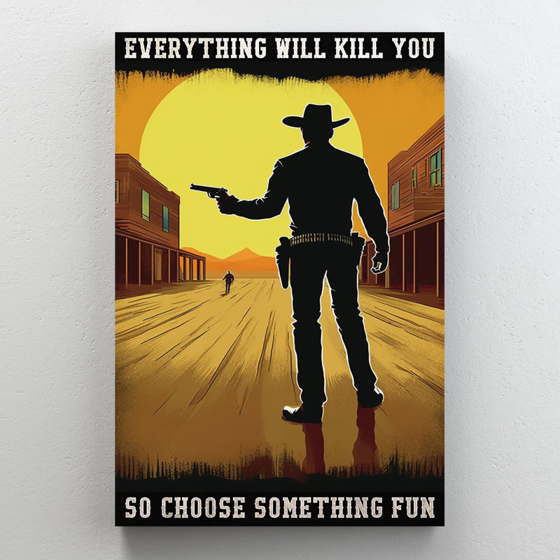 Kynsie " Cowboy So Choose Something Fun 3 ", H 36 po x l 24 po x P 1,25 po