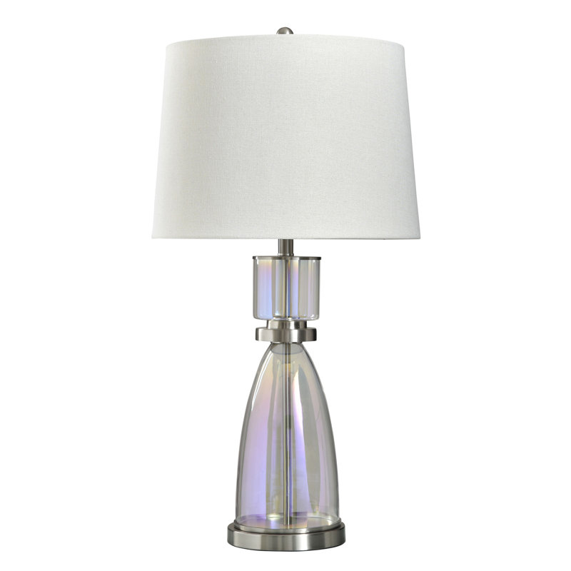 Lampe de table en verre irisé Prisma