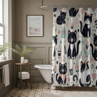 Gabryl Tuxedo Cats - 1 Piece Standard Shower Curtain