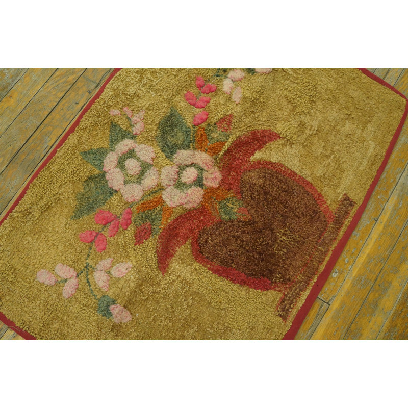 Jute / Sisal Floral Area Rug