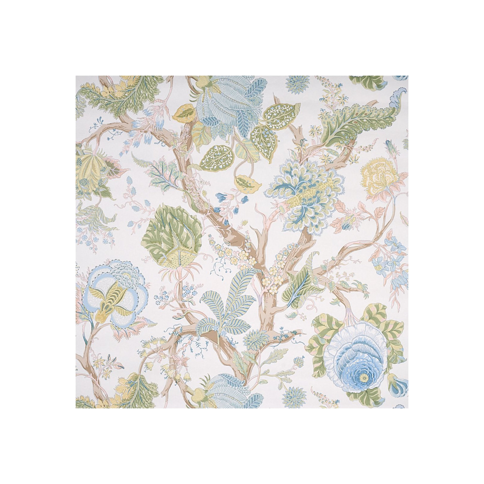 Indian Arbre Wallpaper, Soft Green