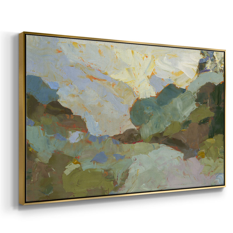 Sojour, reproduction d'art sur toile, H 27 po x l 41 po x P 2 po, Or