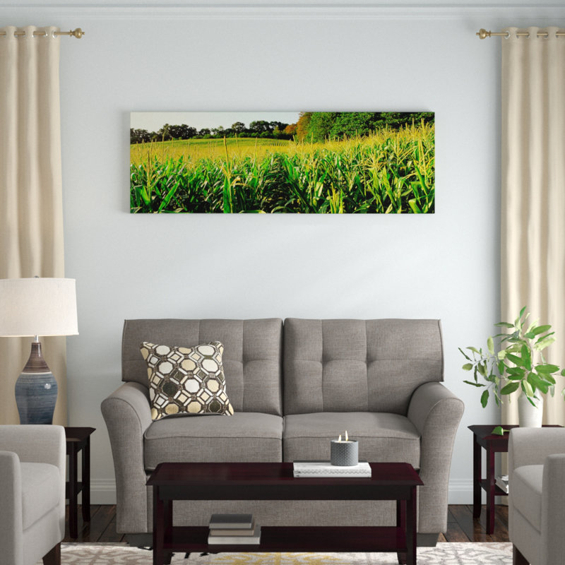 « cornfield maryland », reproduction de photo sur toile, H 20 po x l 60 po x P 1,5 po, Toile tendue