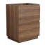 Meuble-lavabo de salle de bain 24 po avec tiroir double, brun, bois d'ingénierie, option armoire élégante avec tiroir brun