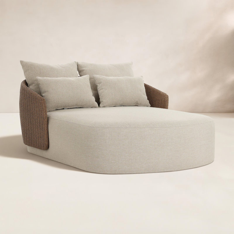Maven Outdoor Chaise Lounge, Alessi Buff, Brown