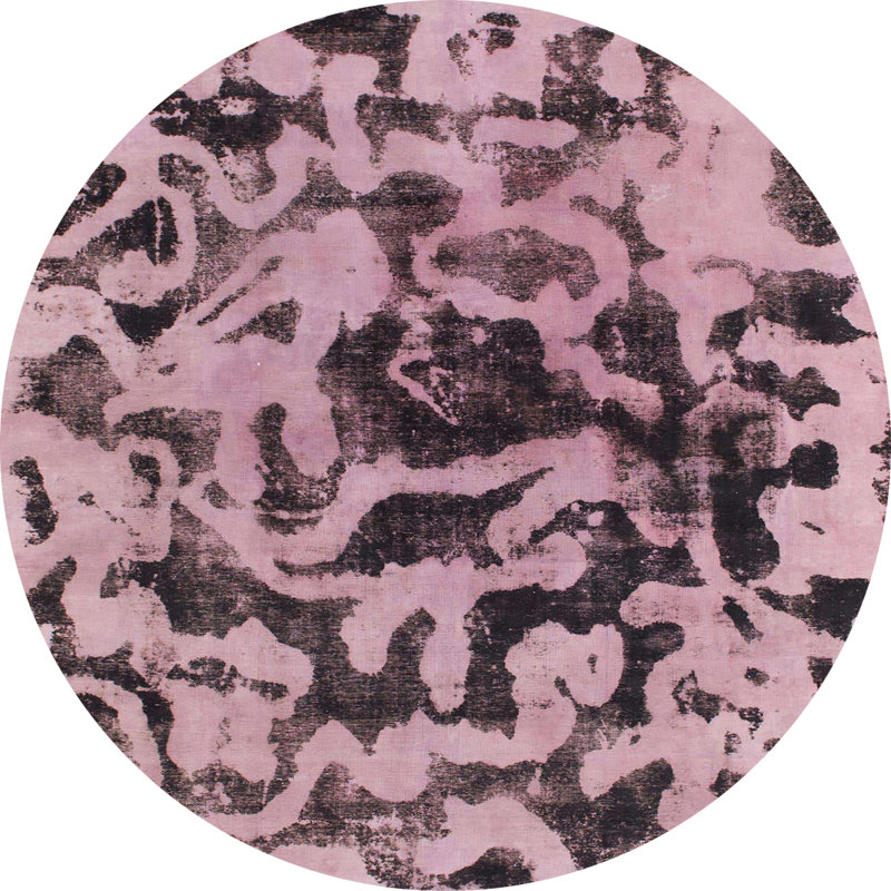 Abstract Indoor Rug, Round 5'