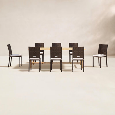 Brote 87" Teak Patio Dining Set