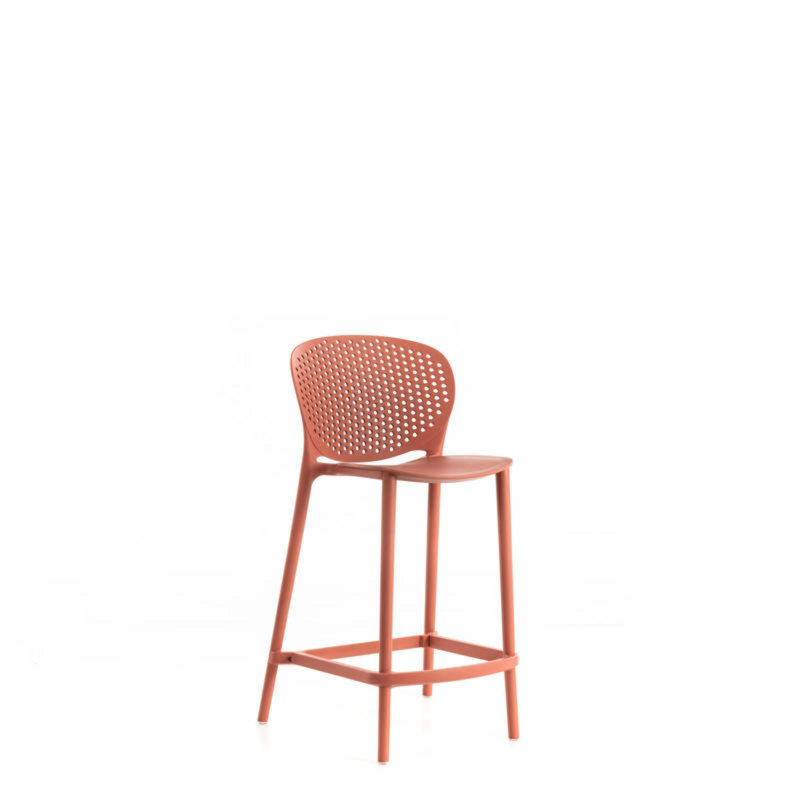 Lovina Bar Stool, Orange