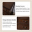 Armoire à vin verticale en bois massif à deux niveaux 62,99 "avec portes vitrées et rangement à plusieurs tiroirs