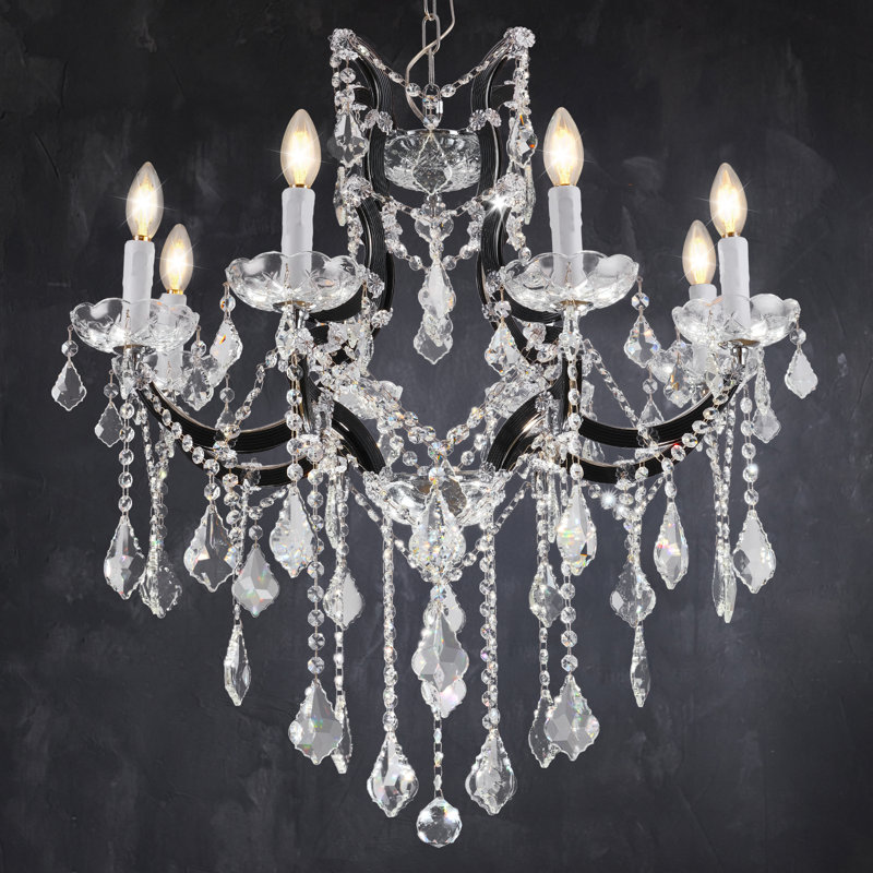 Lustre en cristal 8 lumières 29 po 8 lumières