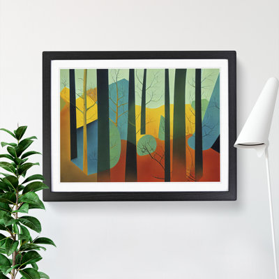 Soulful Abstract Forest - Framed Print