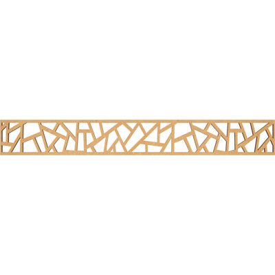 46 1/4"W x 6"H x 3/8"T Harrisburg Fretwork Moulding, Raw MDF