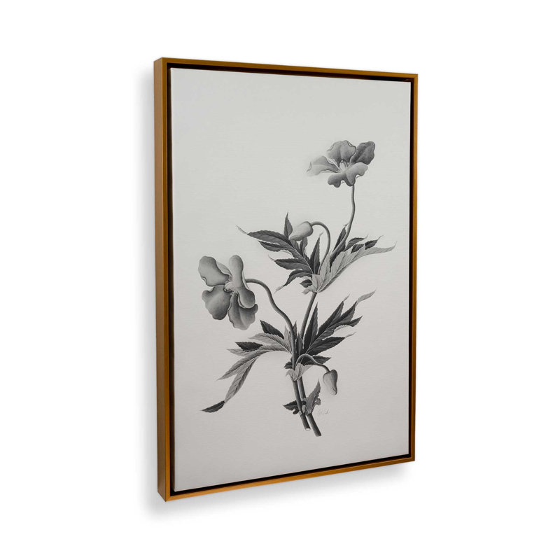 «Botanical II» par Deborah Revell, reproduction d'art sur toile, H 30 po x l 20 po, Flotteur, Doré