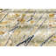Tapis gris abstrait en laine 8 pi 10 po x 11 pi 10 po
