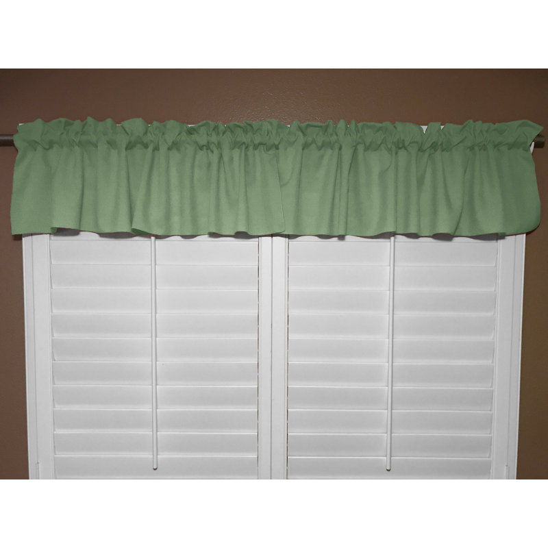 Pastorella Tailored Window Valance, Sage, 58" W x 24" L