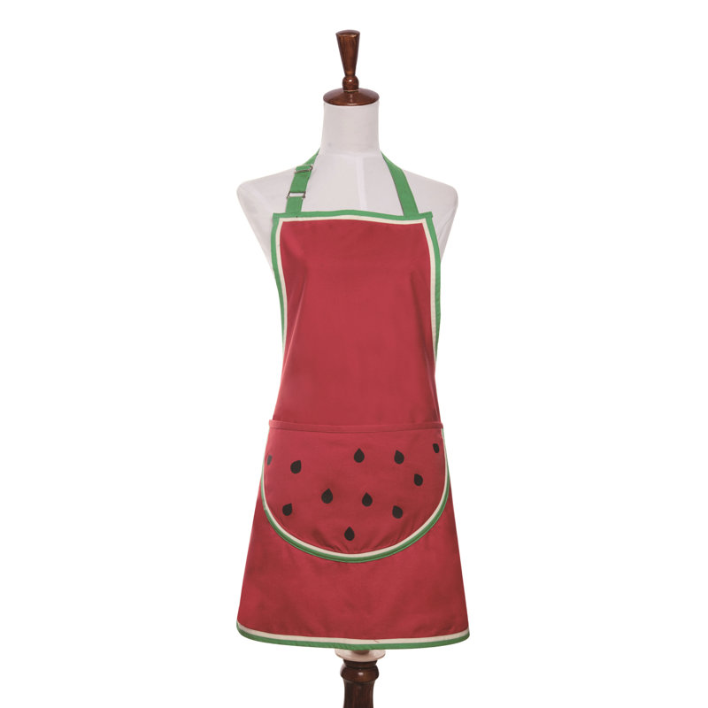  Cotton 31 in. Multicolor Spring Watermelon Apron