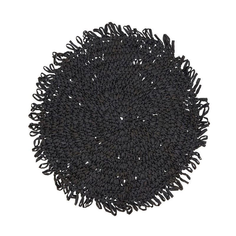 Papier raphia, Noir