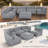 6-Piece Outdoor Sectional Sofa For Patio, Garden And Swimming Pool-1912325422