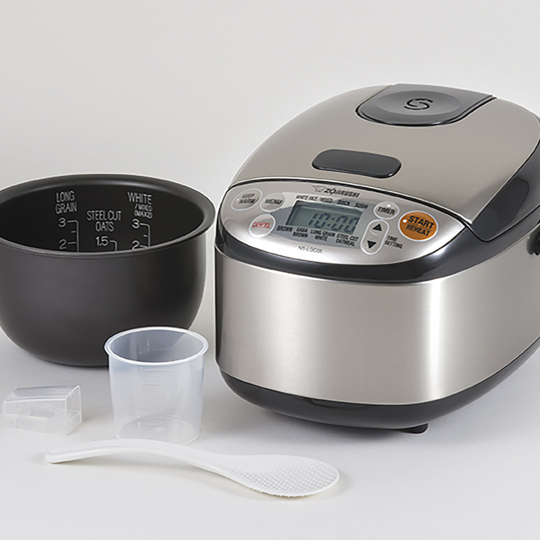 Zojirushi Stainless Steel 3 Cup Micom Rice Cooker & Warmer Zojirushi