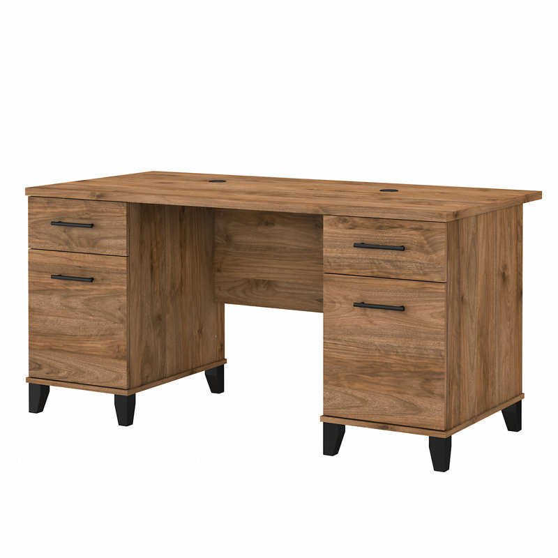Kaionna Executive Desk, Fresh Walnut