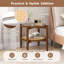 Glass Top End Table