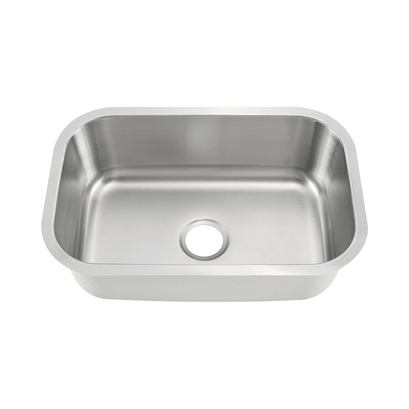 Évier de cuisine encastrable en acier inoxydable, H 9 po x l 30 po x P 18 po, Bol simple
