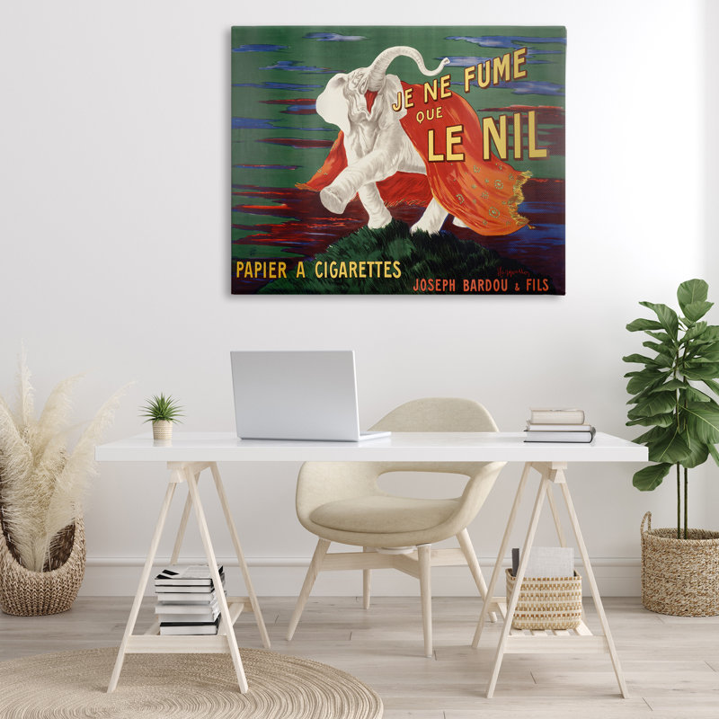 Publicité rétro sur toile, par Marcus Jules, H 36 po x l 48 po
