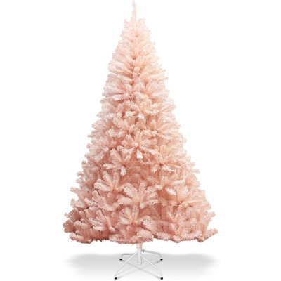 Pink Realistic Artificial Christmas Tree
