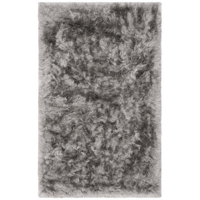 Morrell Hand Tufted Shag Solid Color Area Rug