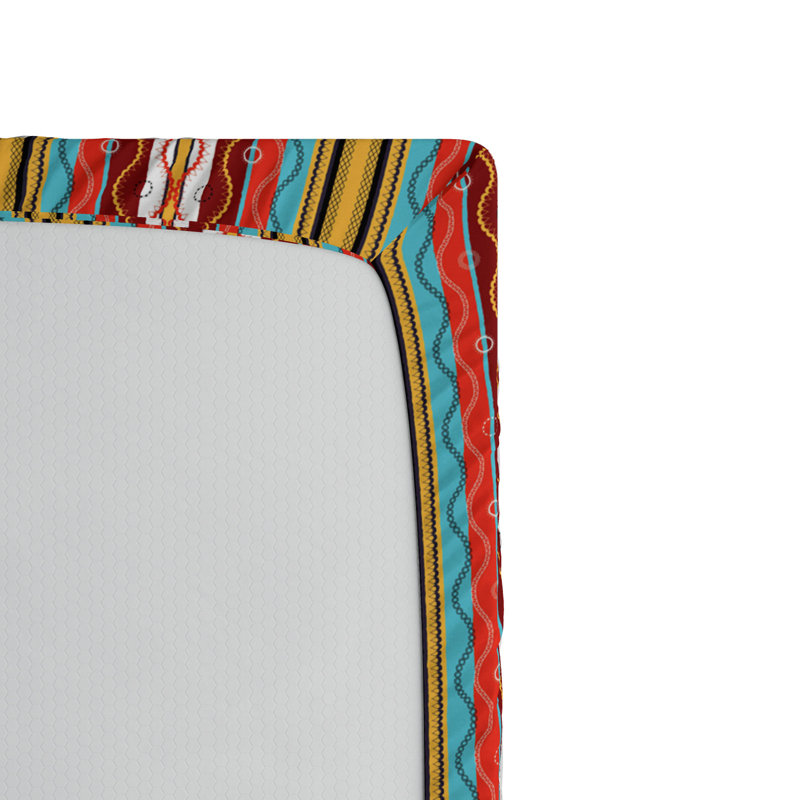 Microfiber Striped Fitted Sheet, Twin XL Fitted Sheet, Bohemian Striped