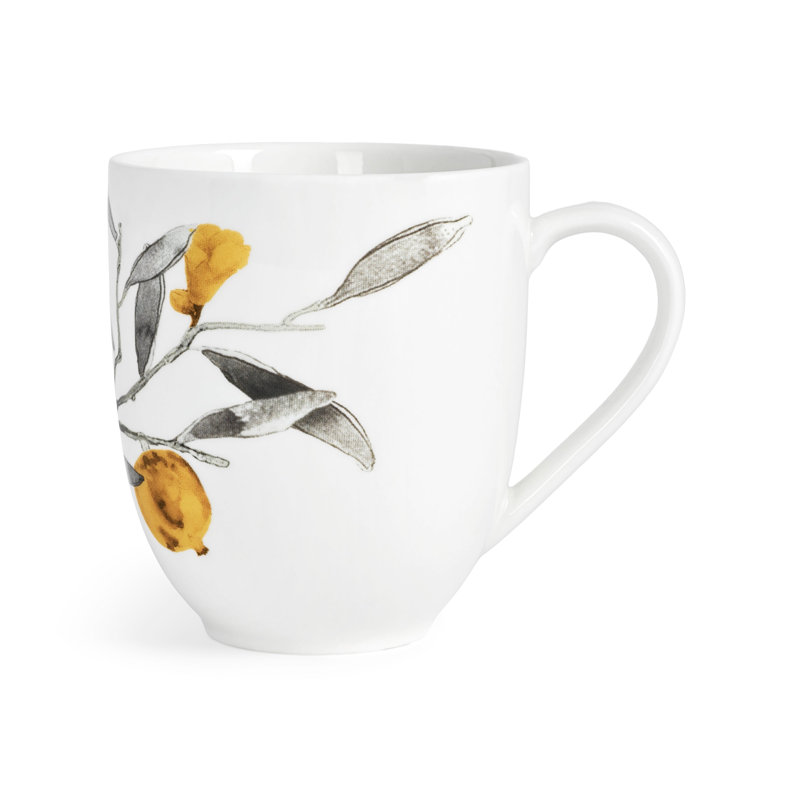 Pomegranate Handmade Porcelain Coffee Mug