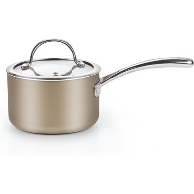 2 casseroles antiadhésives en aluminium anodisé dur