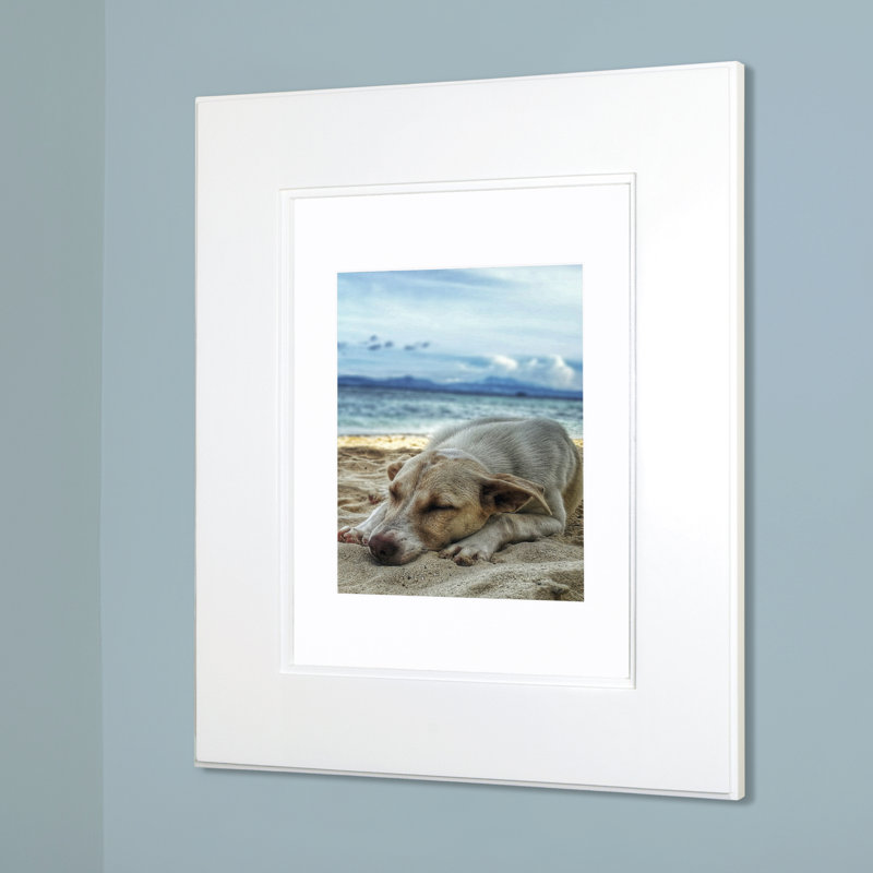 13.125'' W 16'' H Recessed Framed Medicine Cabinet Mirror 2 Adjustable, Shaker White