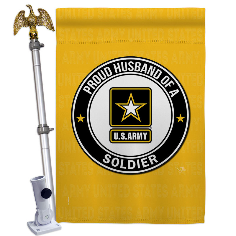 Double Sided 40'' H x 28'' W Polyester Flag Set