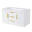 Meuble-lavabo mural 36 po avec 2 tiroirs, meuble-lavabo flottant 36 po