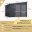 8 ft. W x 10 ft. D Metal Pent Storage Shed-106808494